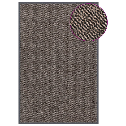 Paillasson tufté 120x180 cm Marron foncé