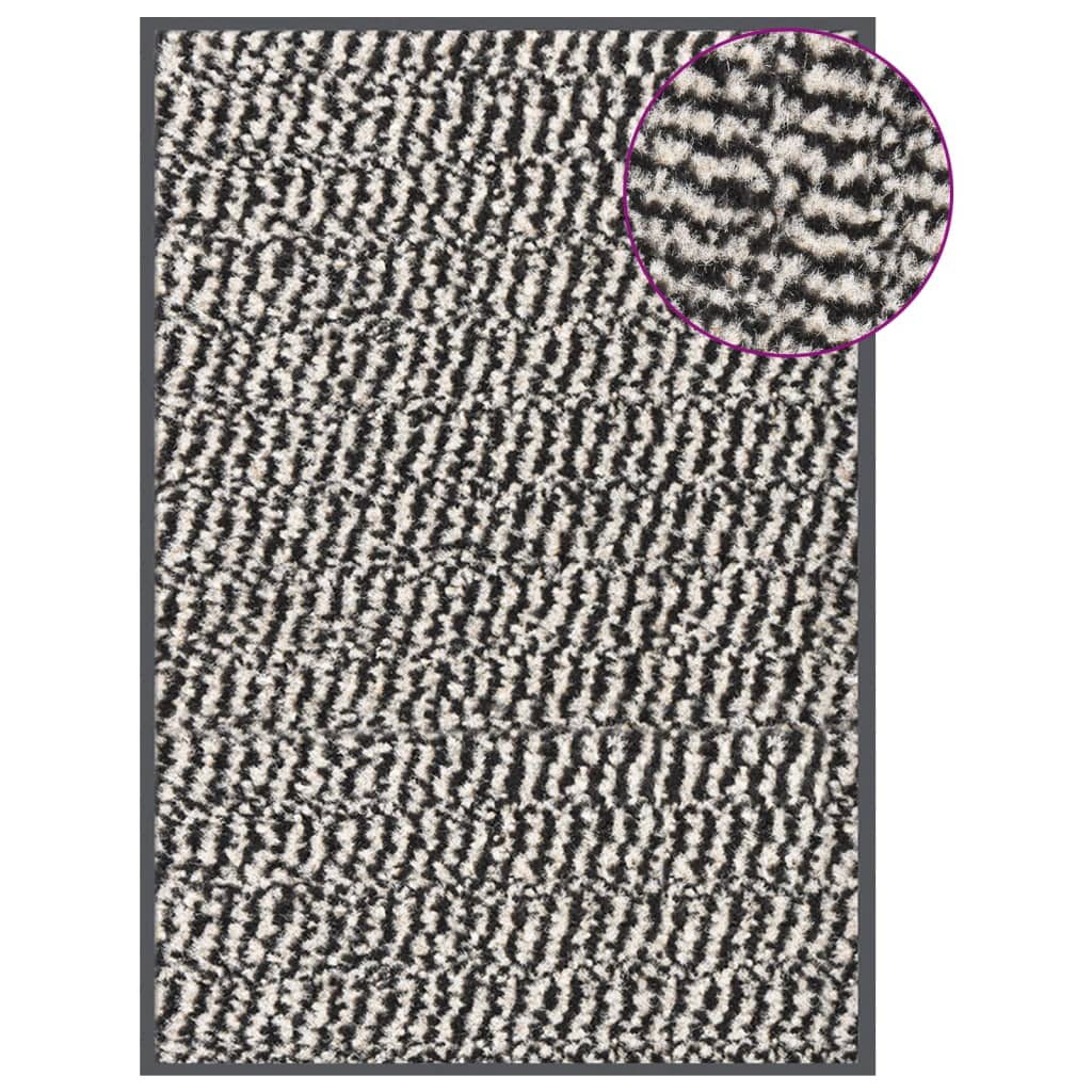 Tufted Doormat 40x60 cm Light Brown