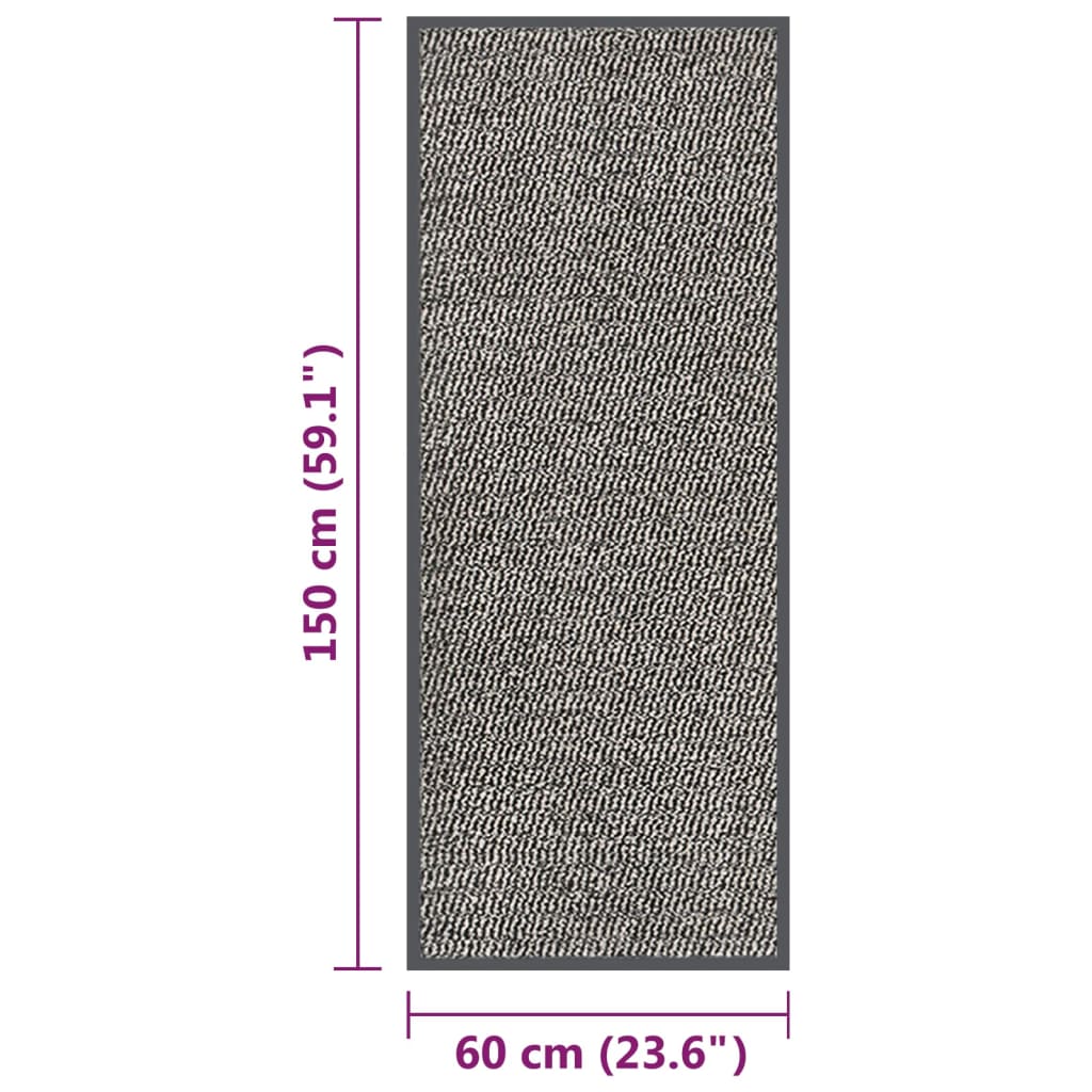 Paillasson tufté 60x150 cm Marron clair