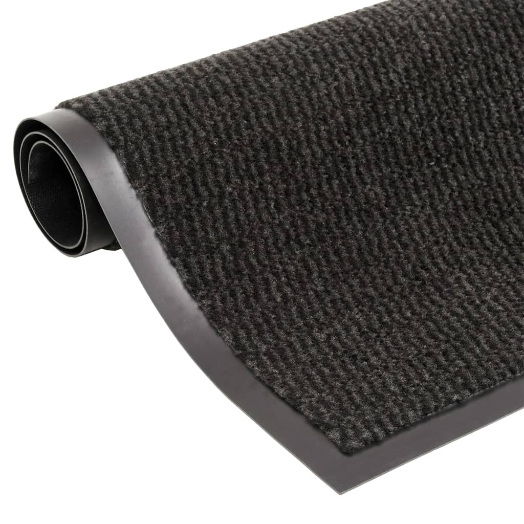 Tufted doormat 60x150 cm Black