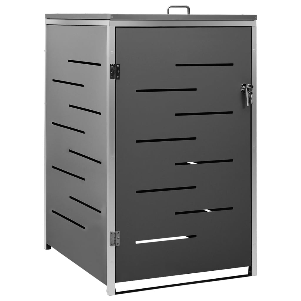 Waste bin storage unit for 1 bin 69x77.5x112.5 cm stainless steel