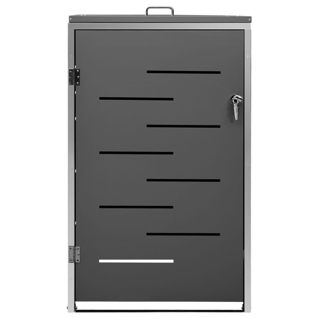Waste bin storage unit for 1 bin 69x77.5x112.5 cm stainless steel