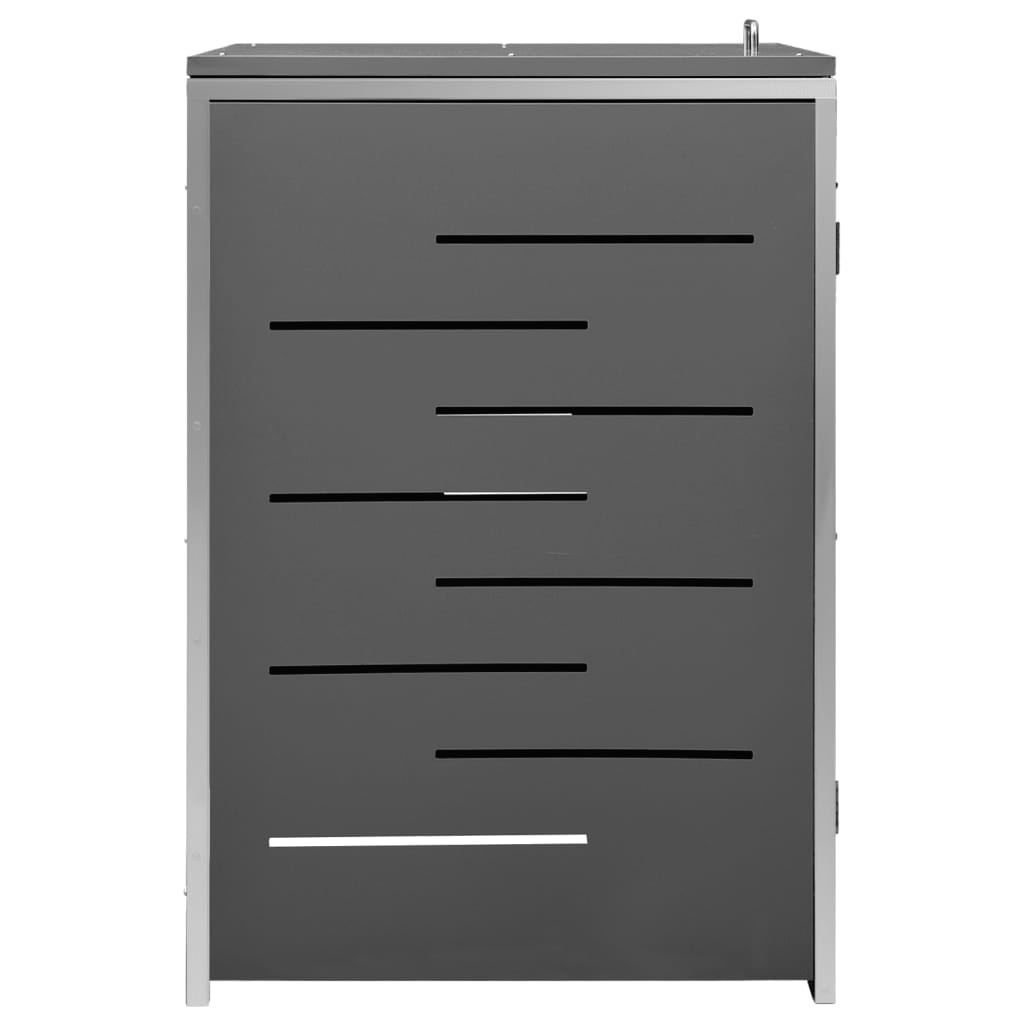 Waste bin storage unit for 1 bin 69x77.5x112.5 cm stainless steel