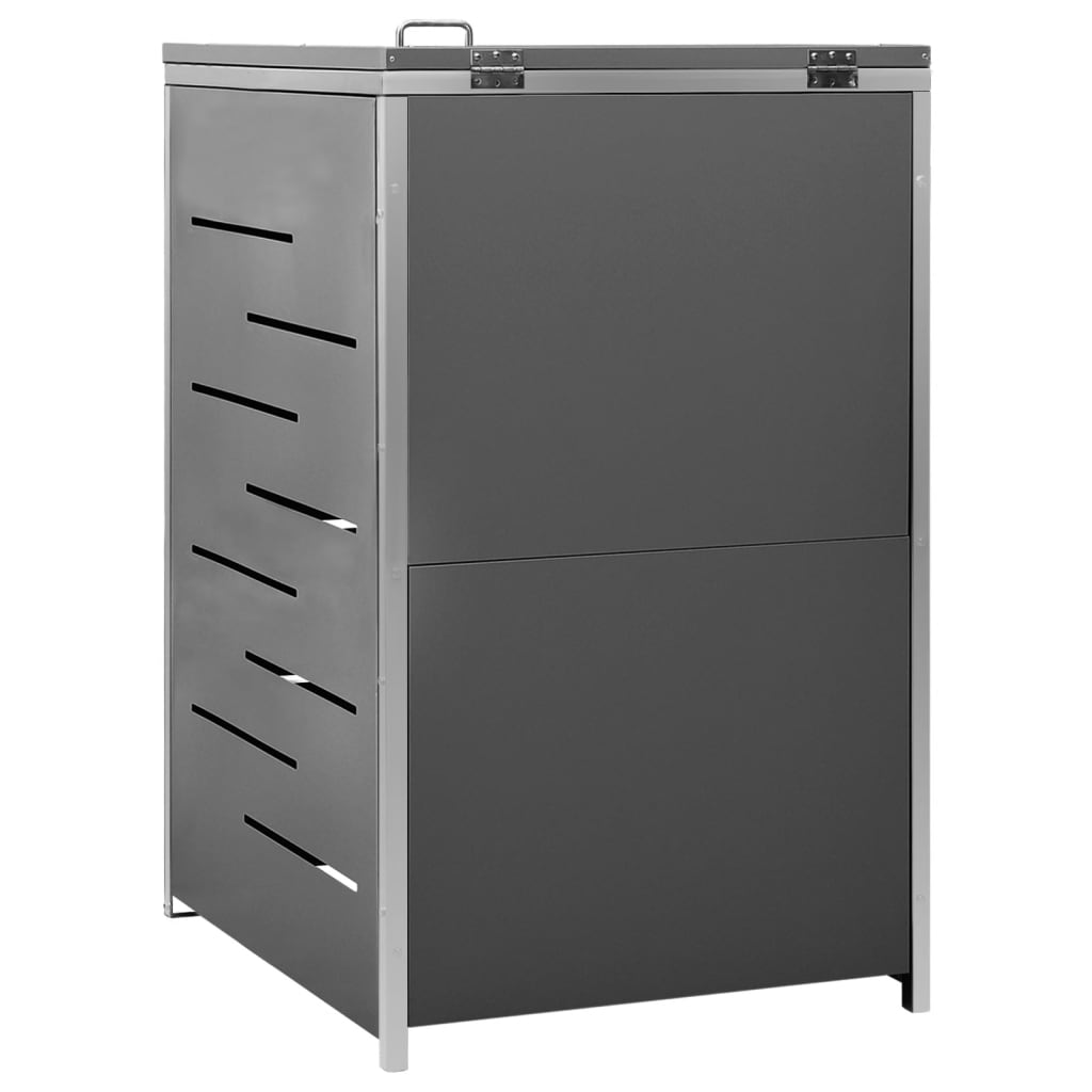Waste bin storage unit for 1 bin 69x77.5x112.5 cm stainless steel