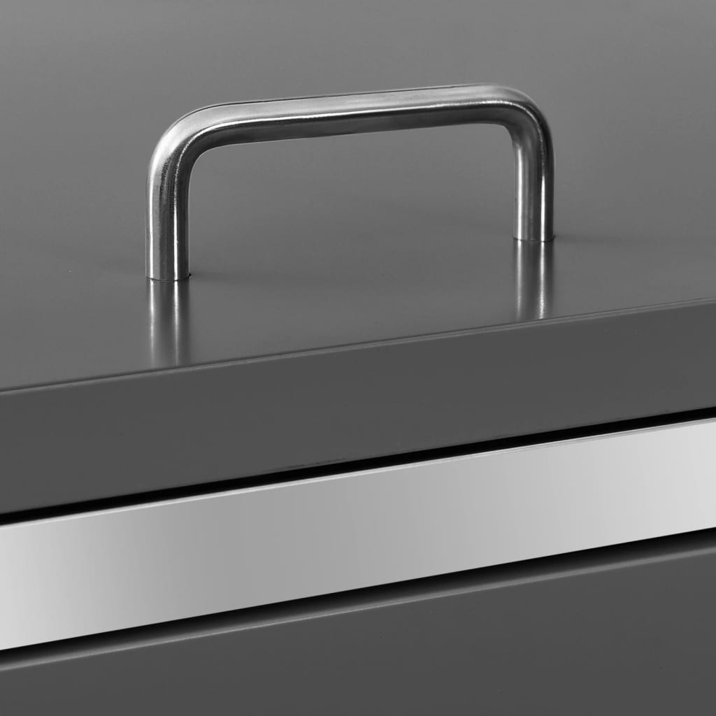 Waste bin storage unit for 1 bin 69x77.5x112.5 cm stainless steel