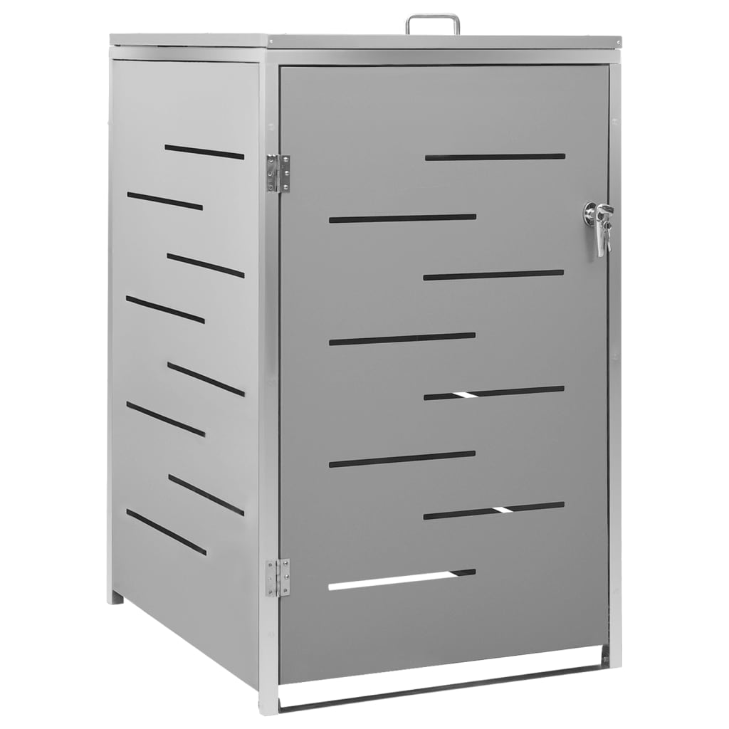 Waste bin storage unit for 1 bin 69x77.5x112.5 cm stainless steel