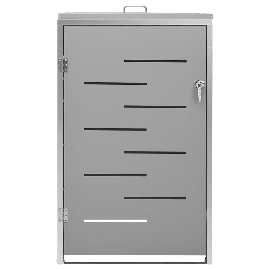 Waste bin storage unit for 1 bin 69x77.5x112.5 cm stainless steel