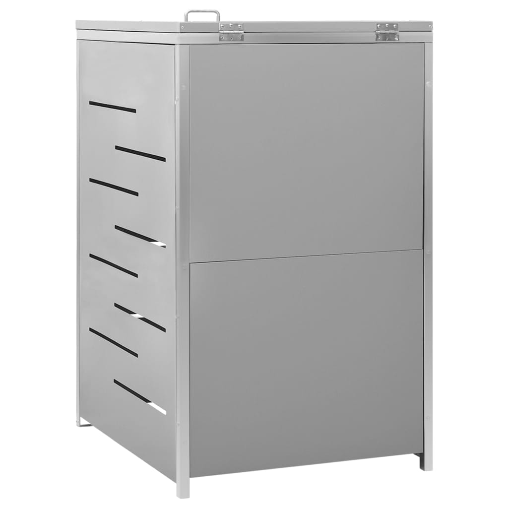 Waste bin storage unit for 1 bin 69x77.5x112.5 cm stainless steel