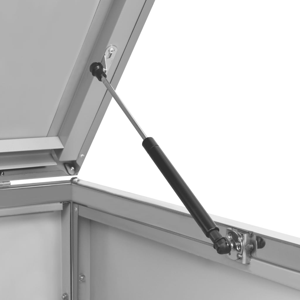 Waste bin storage unit for 1 bin 69x77.5x112.5 cm stainless steel