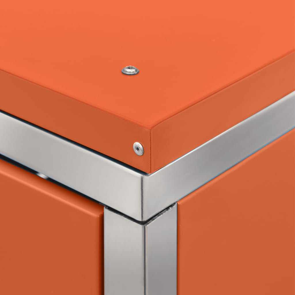 Waste Bin Enclosure for 2 Bins 138x77.5x112.5 cm Stainless Steel