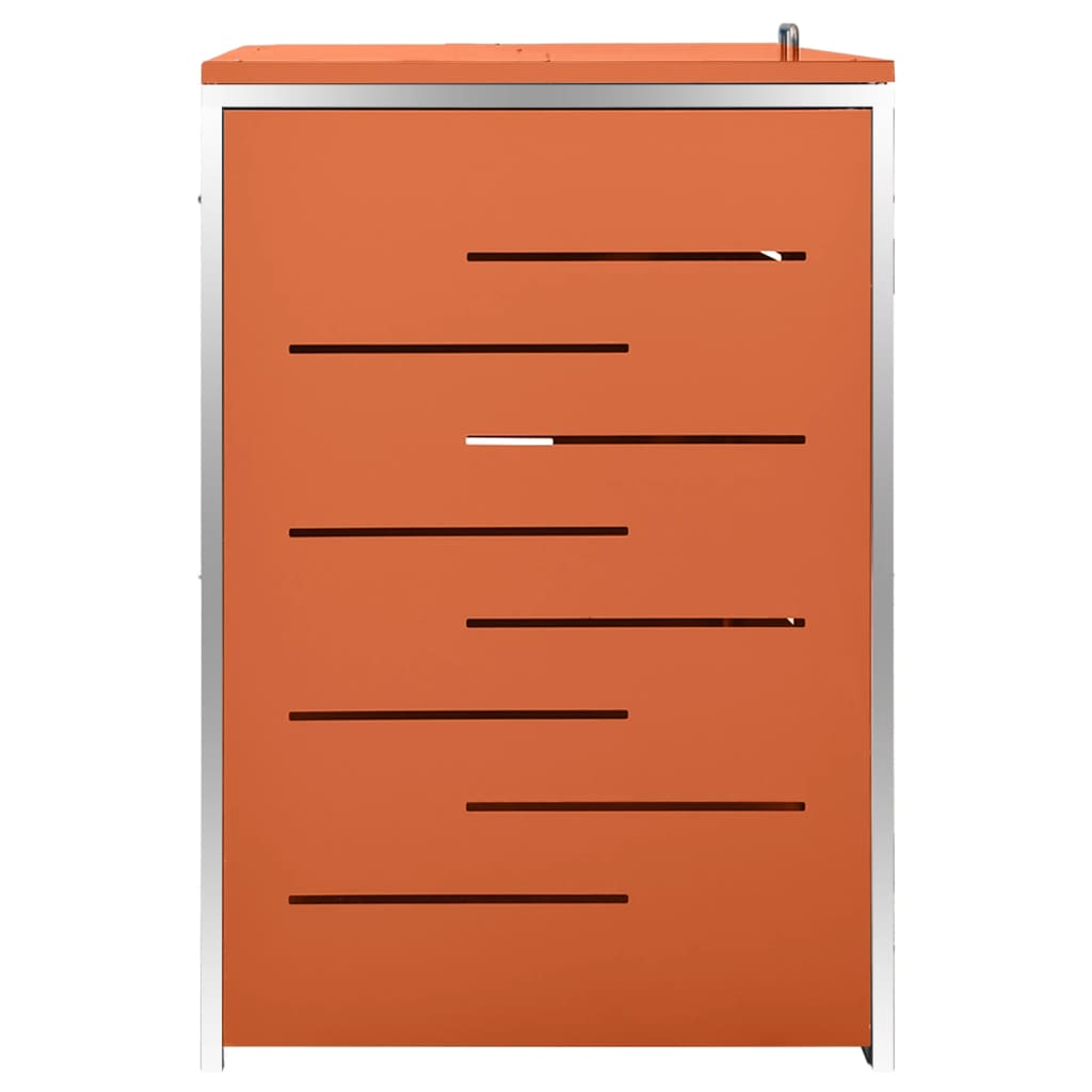 Abri-poubelle pour 4 poubelles 276,5x77,5x112,5 cm Inox