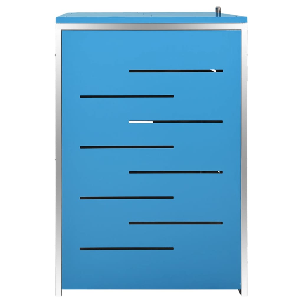 Garbage Can Enclosure for 3 Bins 207x77.5x112.5 cm Stainless Steel