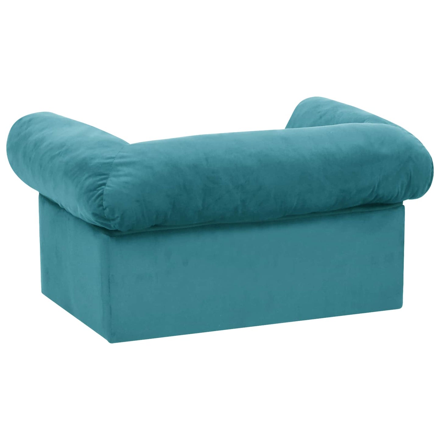 Hundesofa mit Speicher Türkis 75 x 50 x 38cm Plüsch