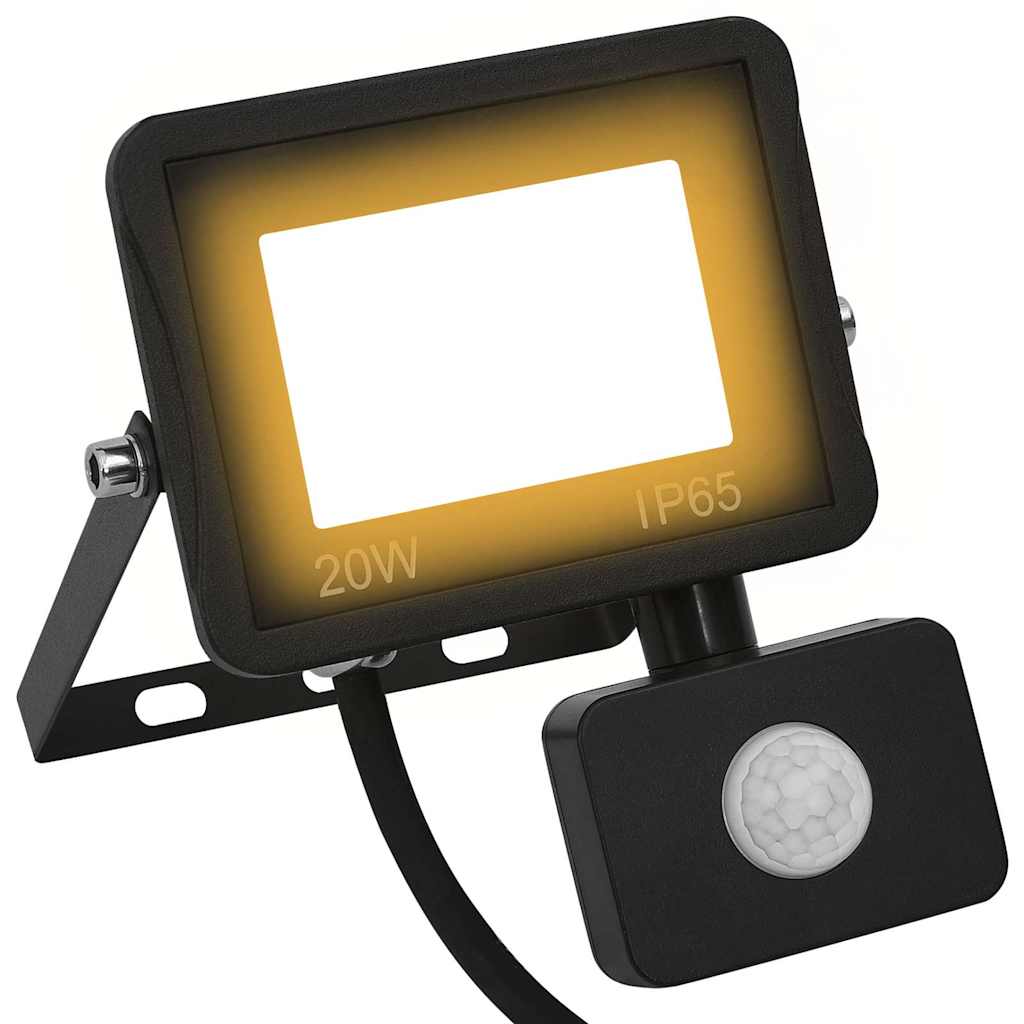 LED-Fluter mit Sensor 20 W Warmweiß