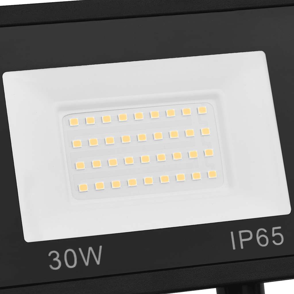 LED Floodlight with Sensor 30 W Warm White