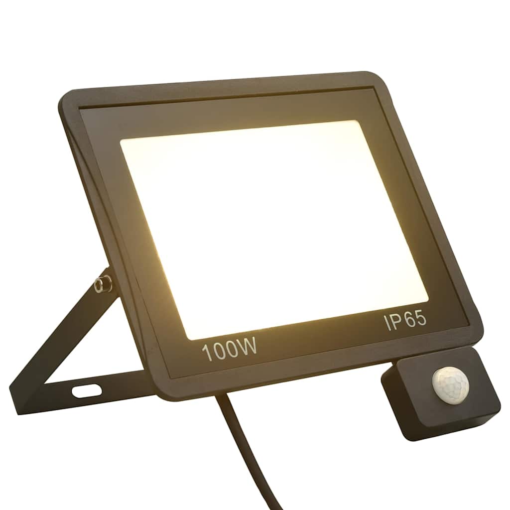 LED-Fluter mit Sensor 100 W Warmweiß