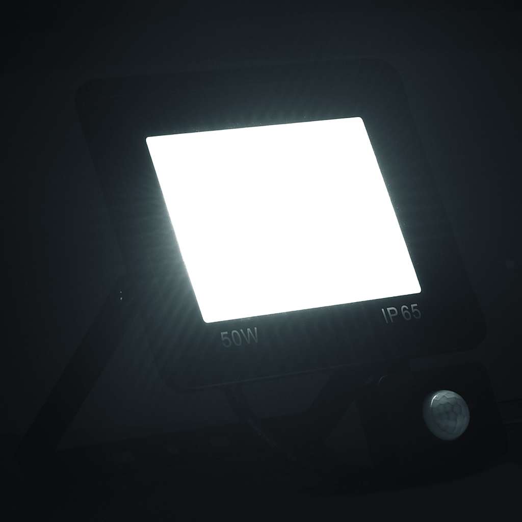 LED-Fluter mit Sensor 50 W Kaltweiß