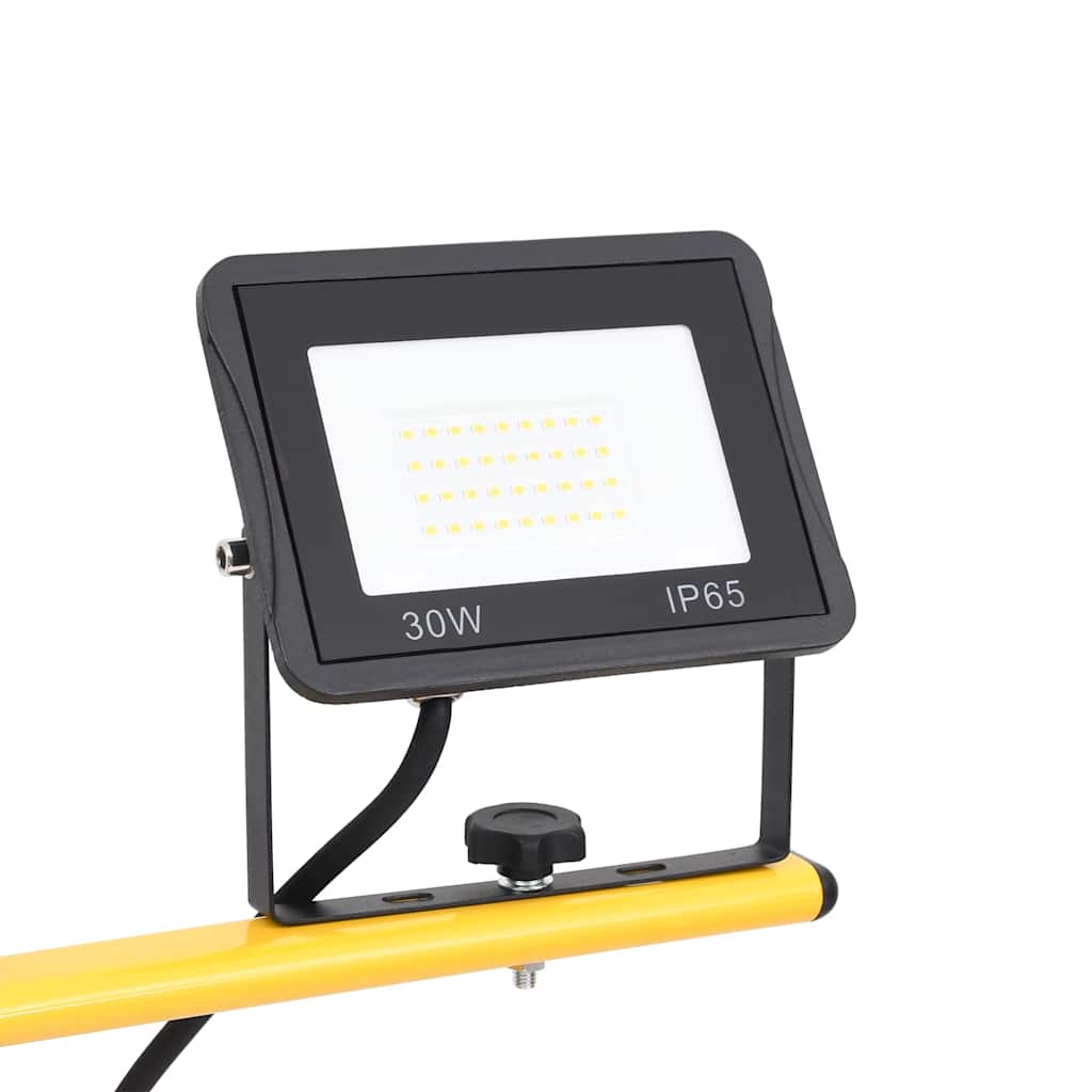 LED Floodlight with Tripod 2x30 W Warm White