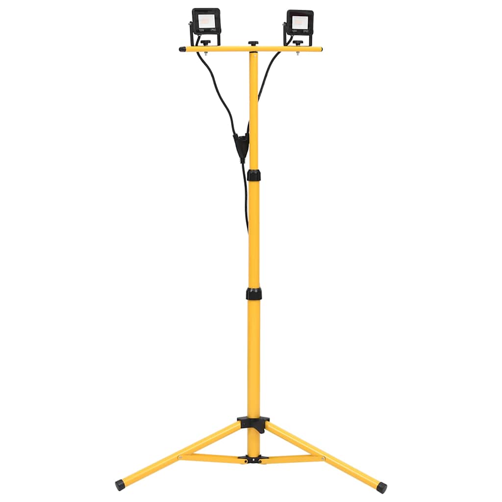 Projecteur LED avec trépied 2x10 W Blanc froid