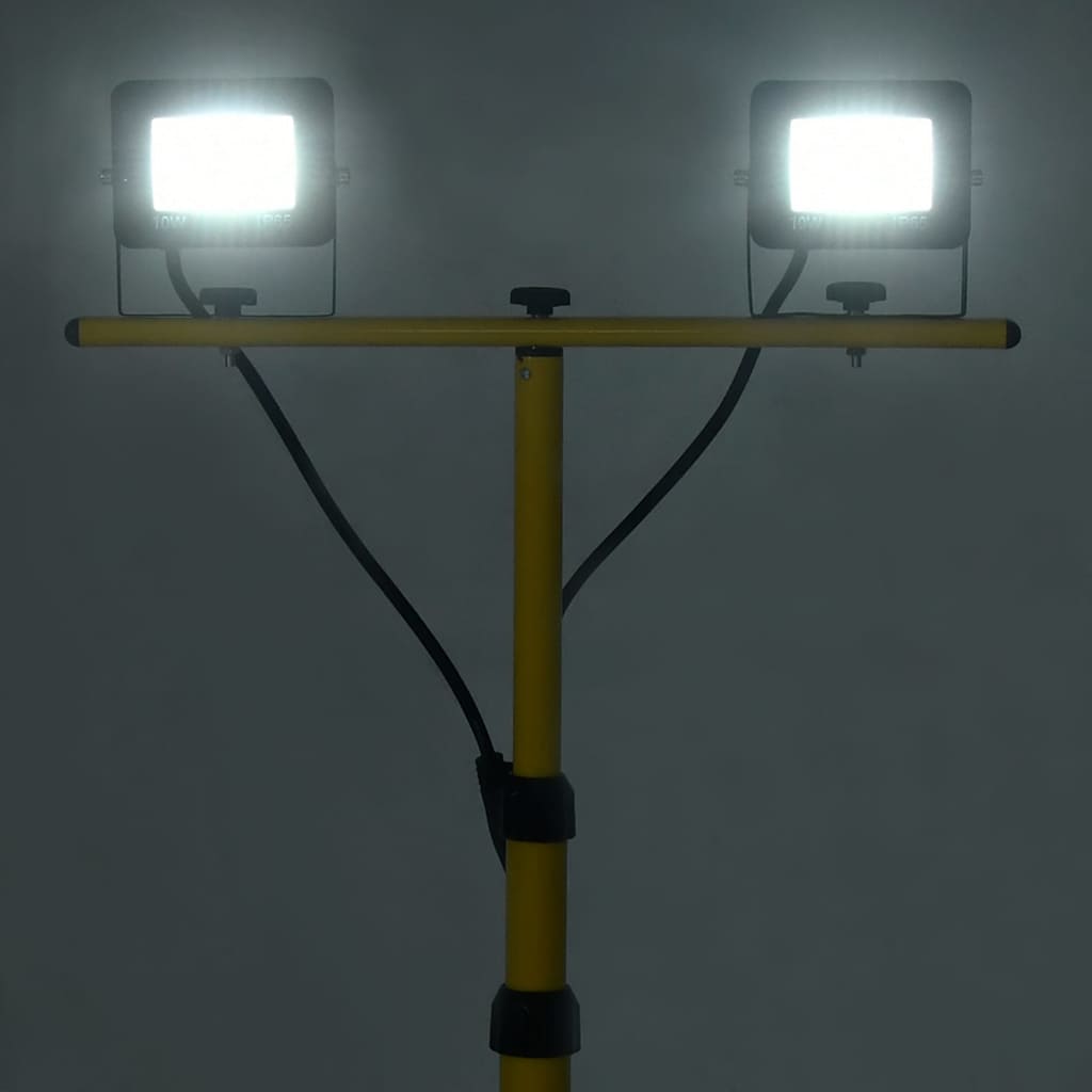 Projecteur LED avec trépied 2x10 W Blanc froid