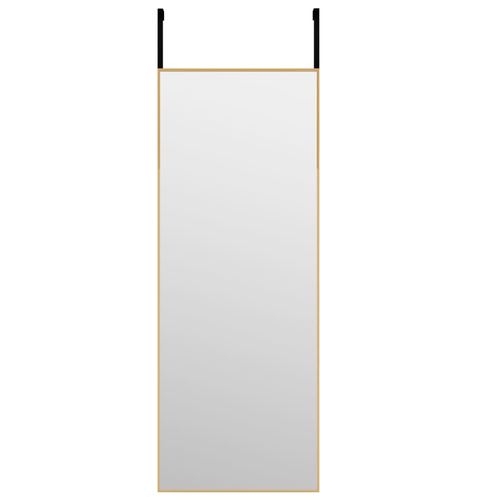 Türspiegel Golden 30x80 cm Glas und Aluminium