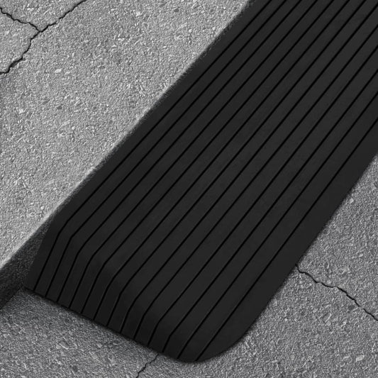 Schwellenrampe 110x41x5 cm Gummi