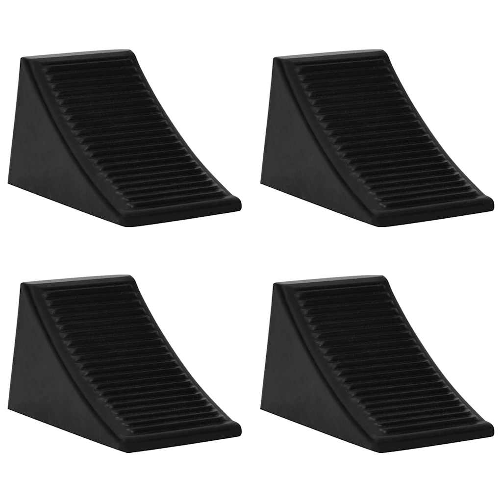 Wheel Chocks 4 pcs. 16x9x9 cm Rubber