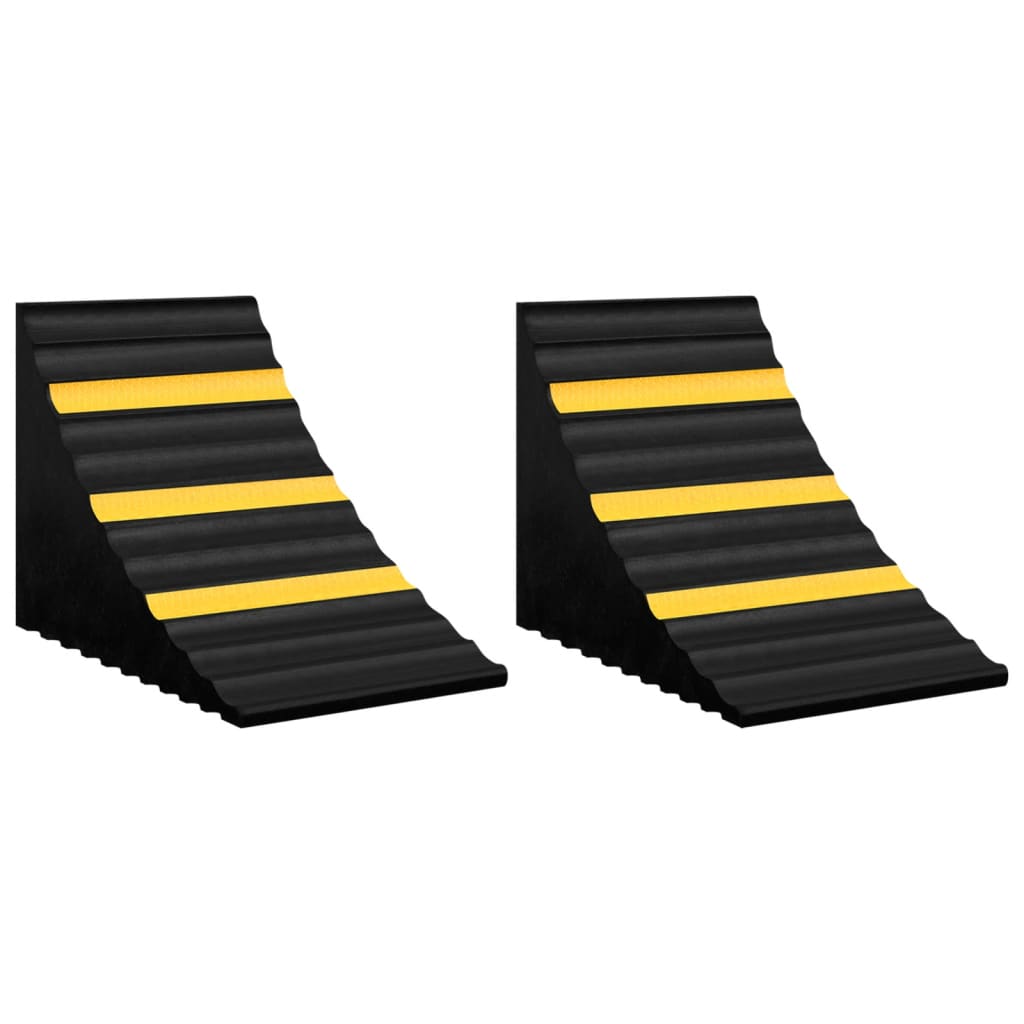 Wheel Chocks 2 pcs. 29x16x19 cm Rubber