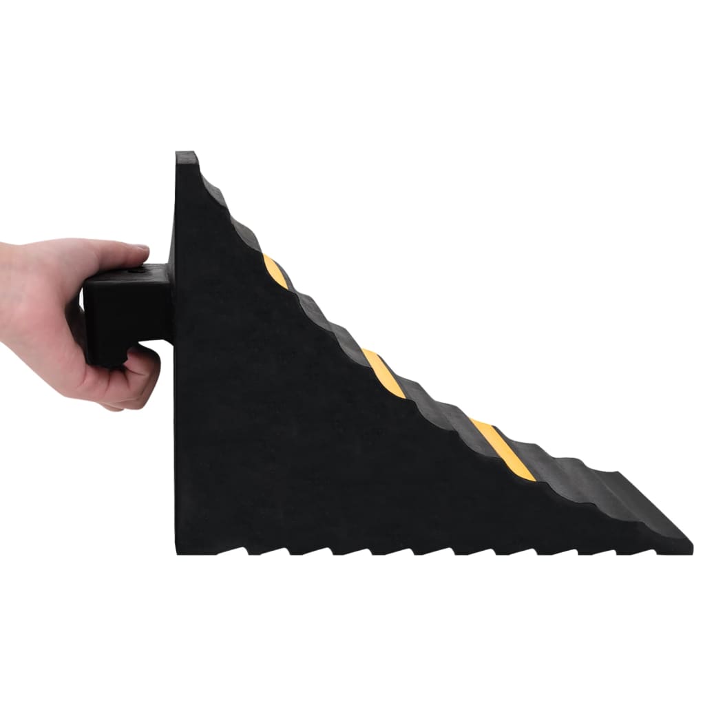 Wheel Chocks 2 pcs. 29x16x19 cm Rubber