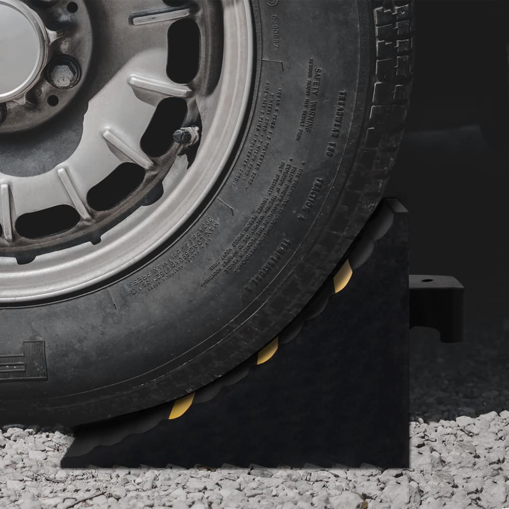 Wheel Chocks 2 pcs. 29x16x19 cm Rubber