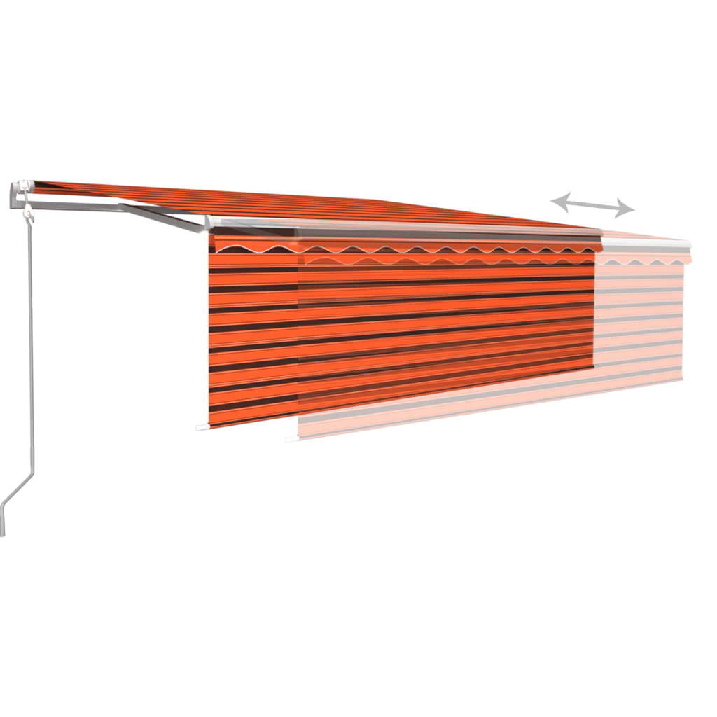 Markise Automatisch mit Rollo LED Windsensor 4,5x3m