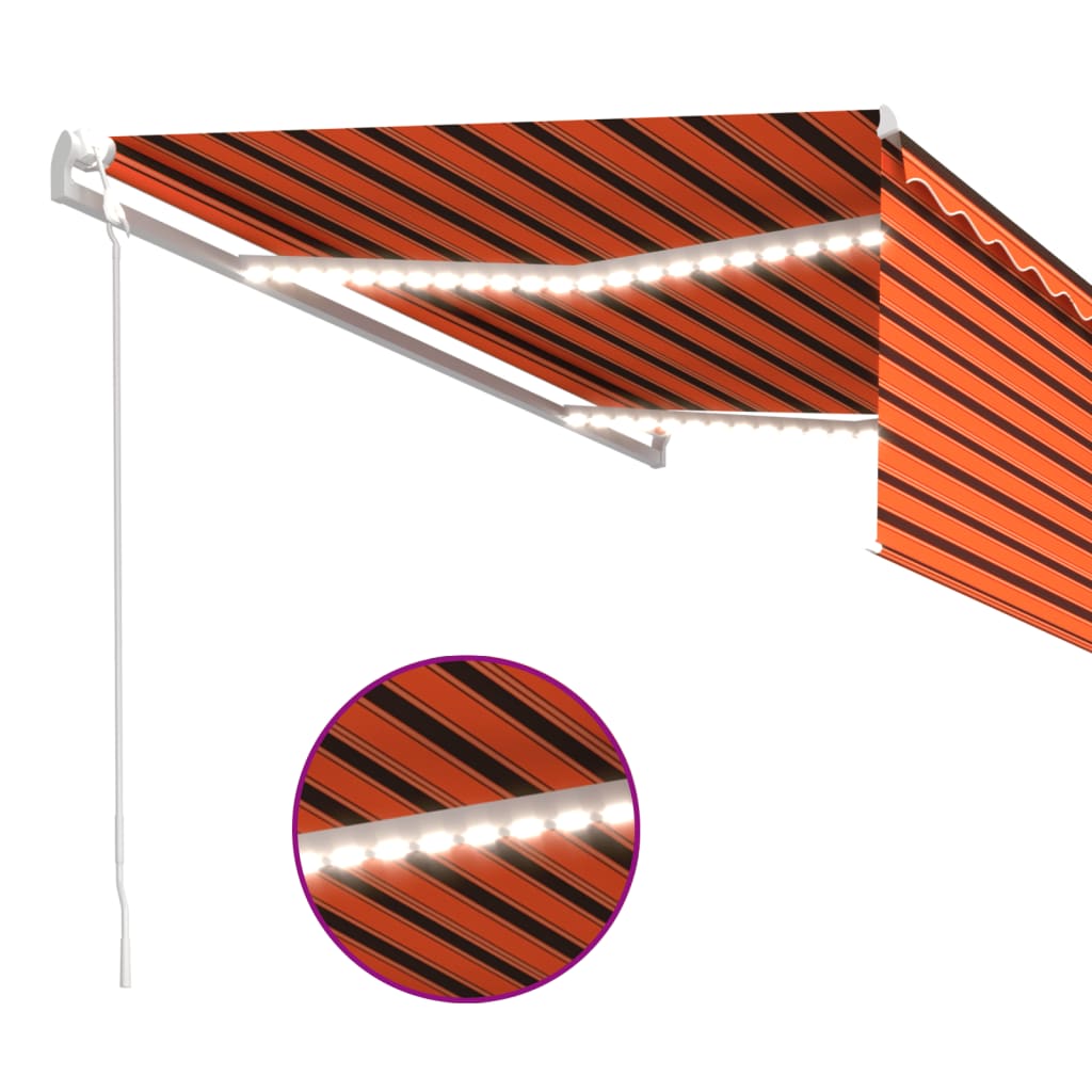 Markise Automatisch mit Rollo LED Windsensor 4,5x3m