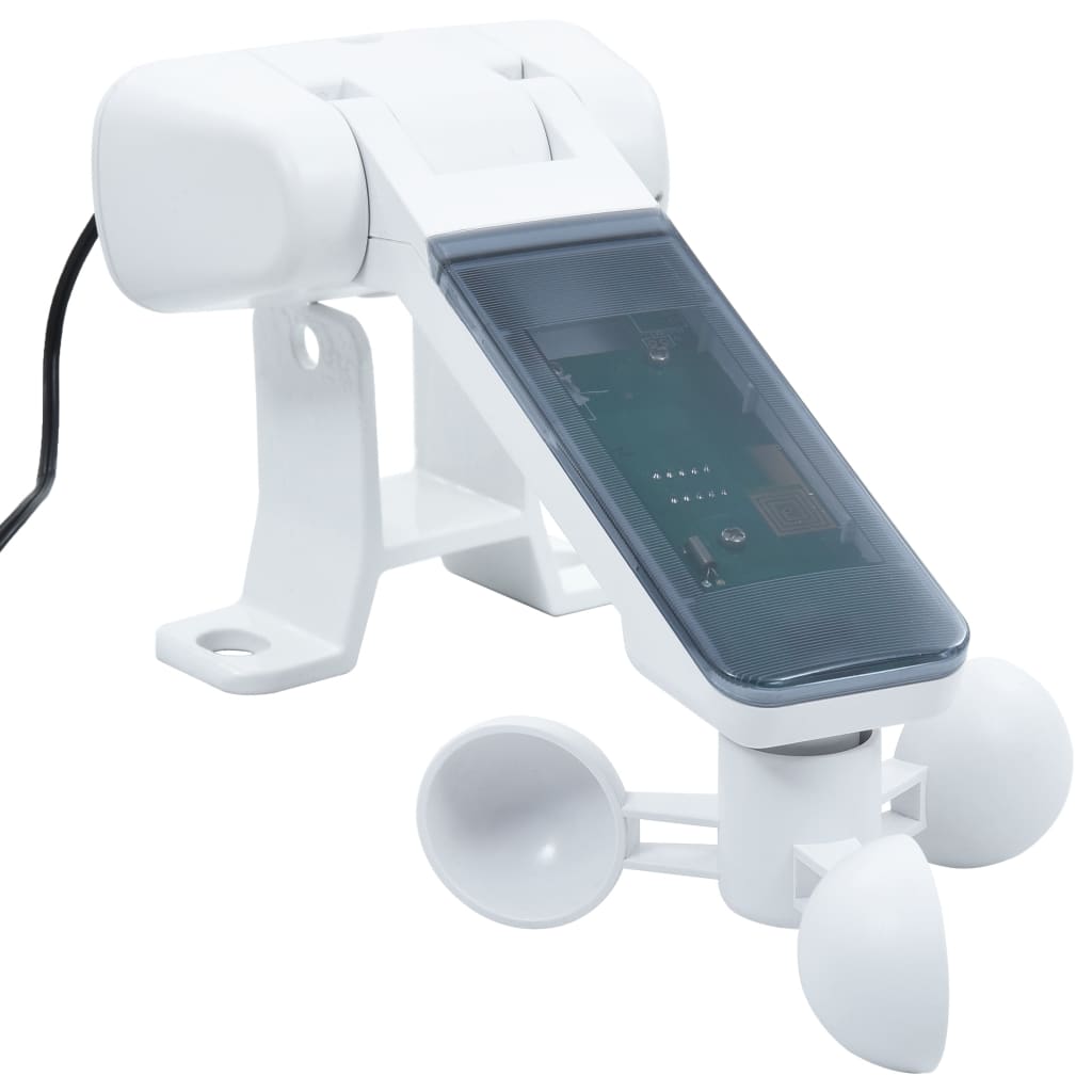 Markise Automatisch mit Rollo LED Windsensor 5x3m Blau & Weiß