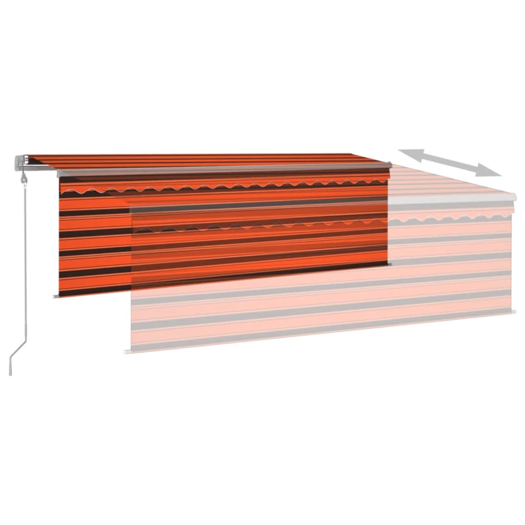 Markise Automatisch mit Rollo LED Windsensor 4,5x3m