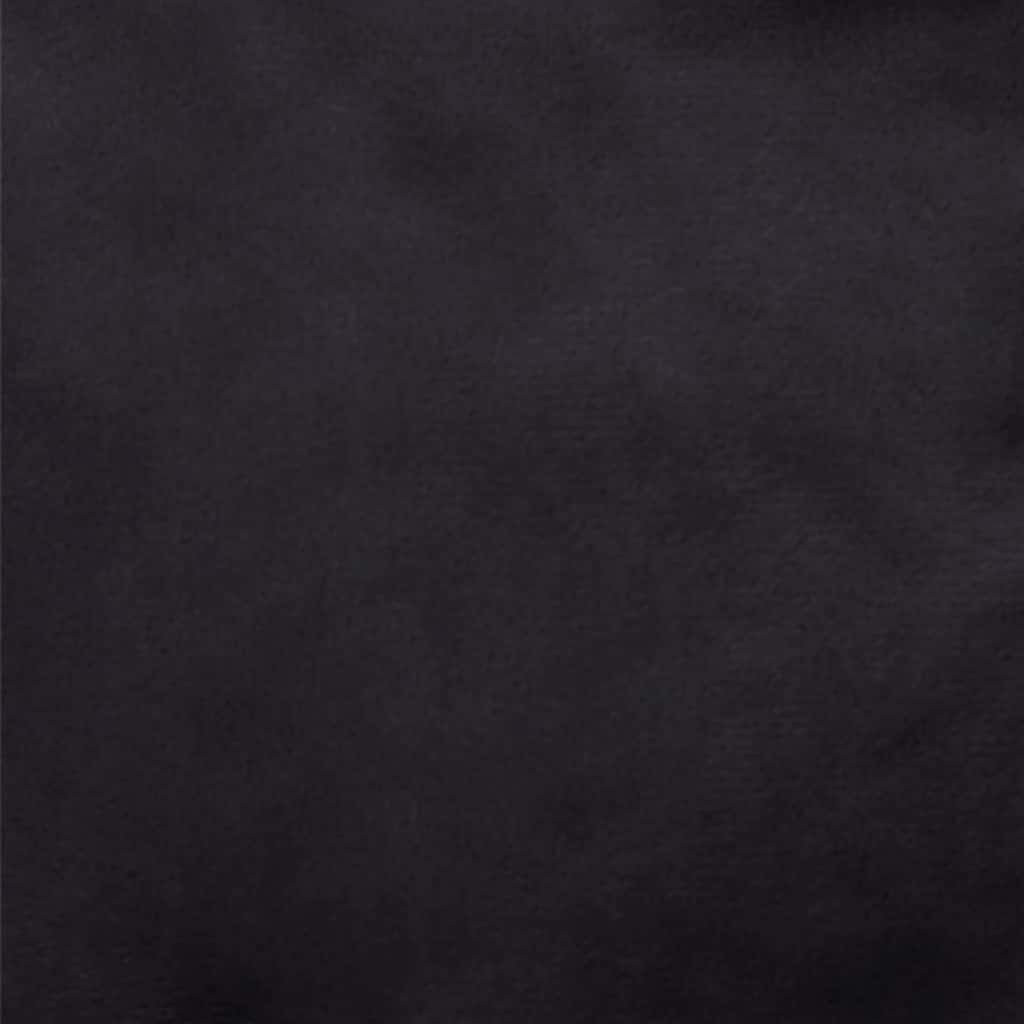 Hundebett Schwarz 99x89x21 cm Plüsch und Kunstleder