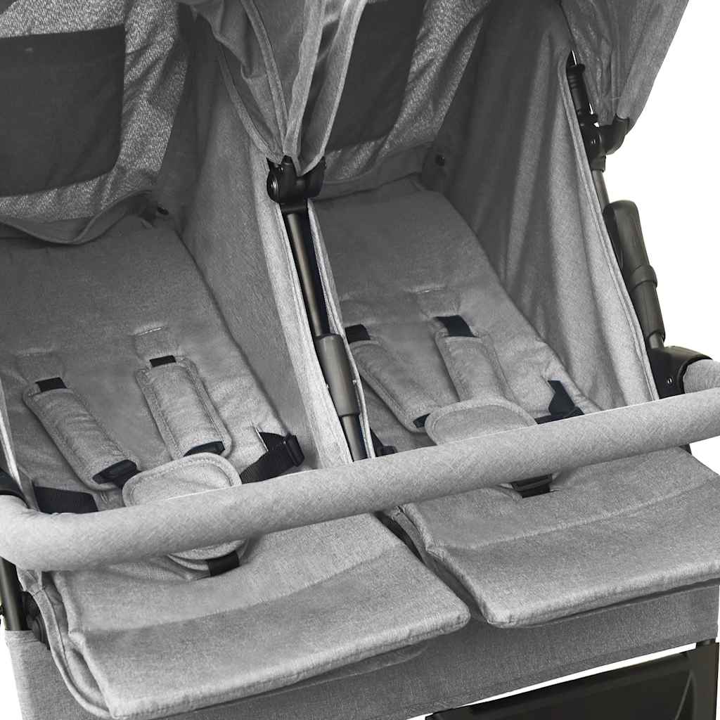 Tandem Stroller Light Grey Steel