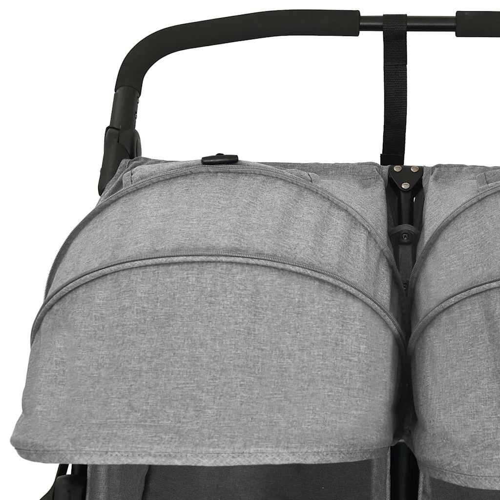 Tandem Stroller Light Grey Steel