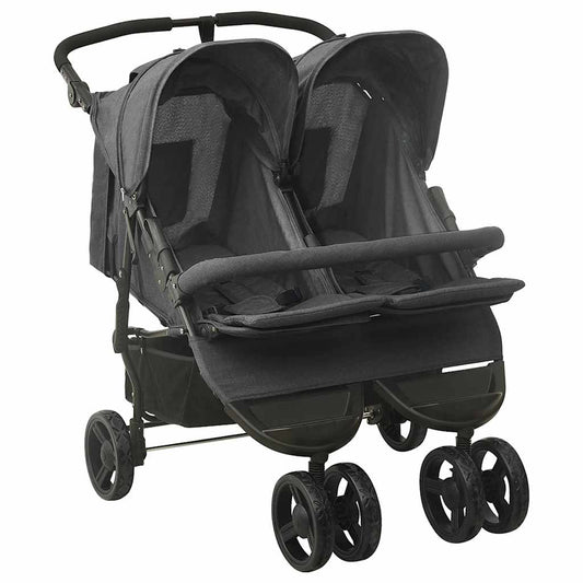 Double stroller Anthracite Steel