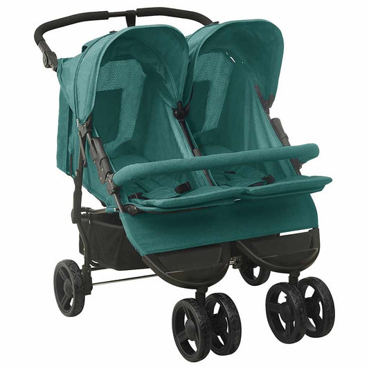 Sibling Stroller Green Steel