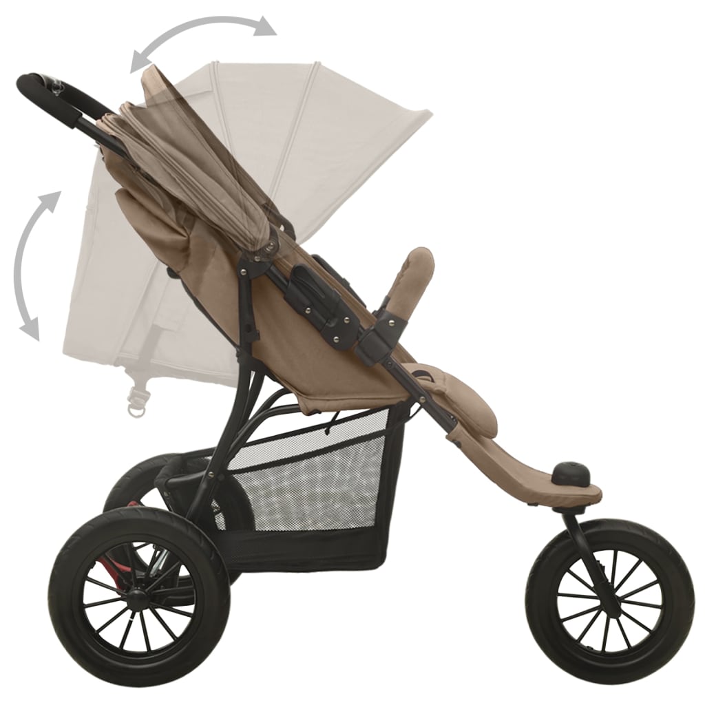 Poussette Taupe Acier