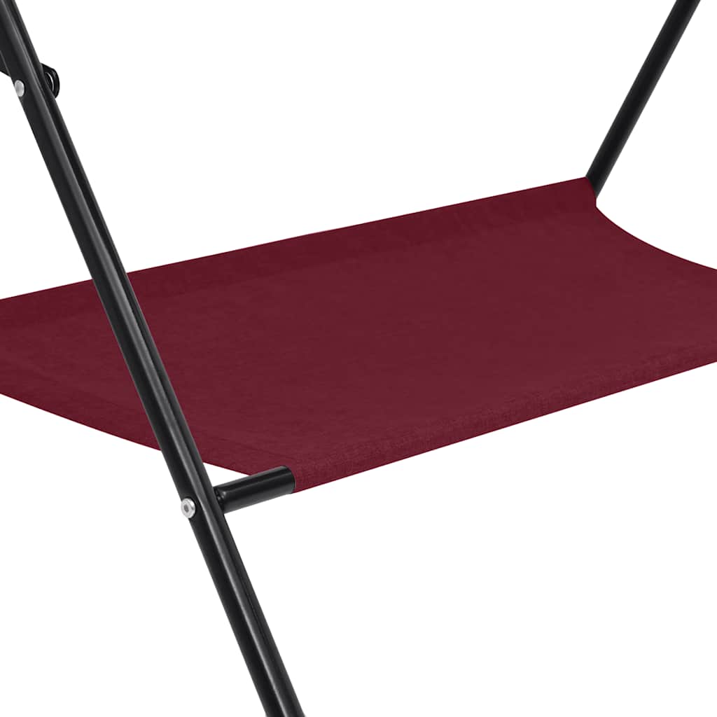 Table à langer rouge en fer