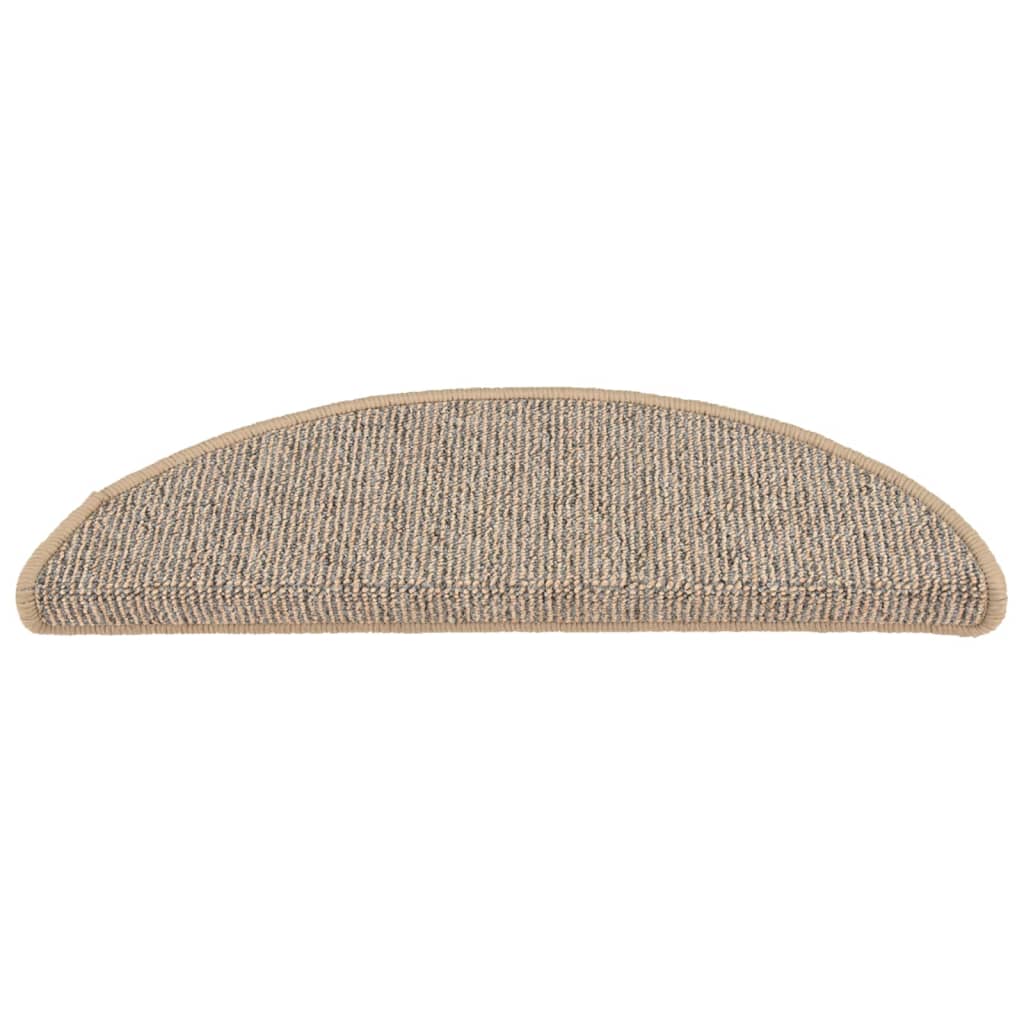 Tapis de marchettes 15 pièces 56x17x3 cm Marron Semi-circulaire