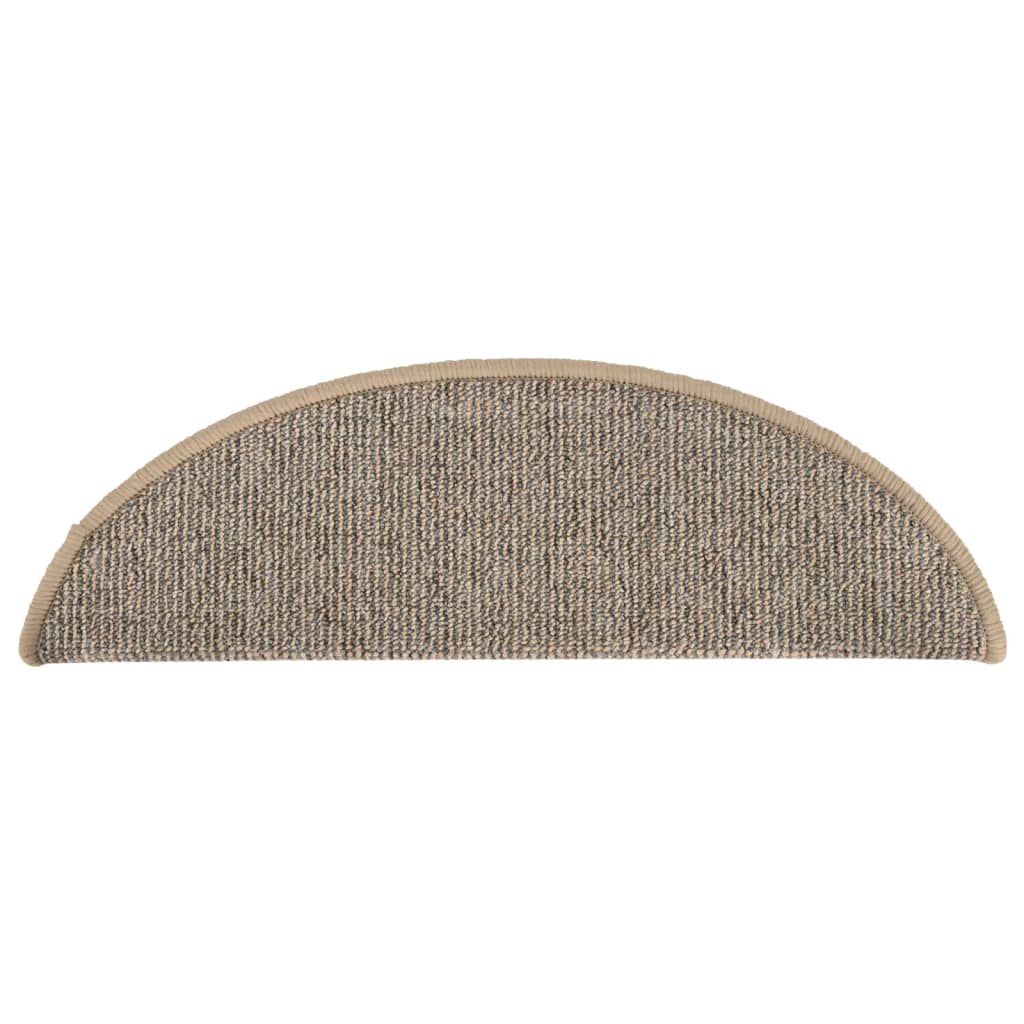 Tapis de marchettes 15 pièces 56x17x3 cm Marron Semi-circulaire
