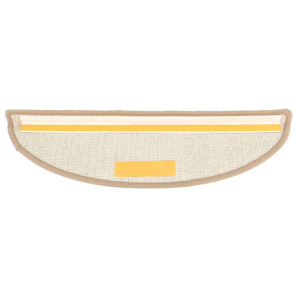 Tapis de marchettes 15 pièces 56x17x3 cm Marron Semi-circulaire
