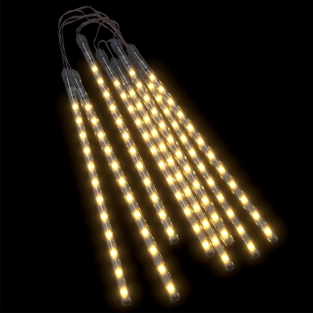 LED Meteor-Lichter 8 Stk. 30 cm Warmweiß 192 LEDs