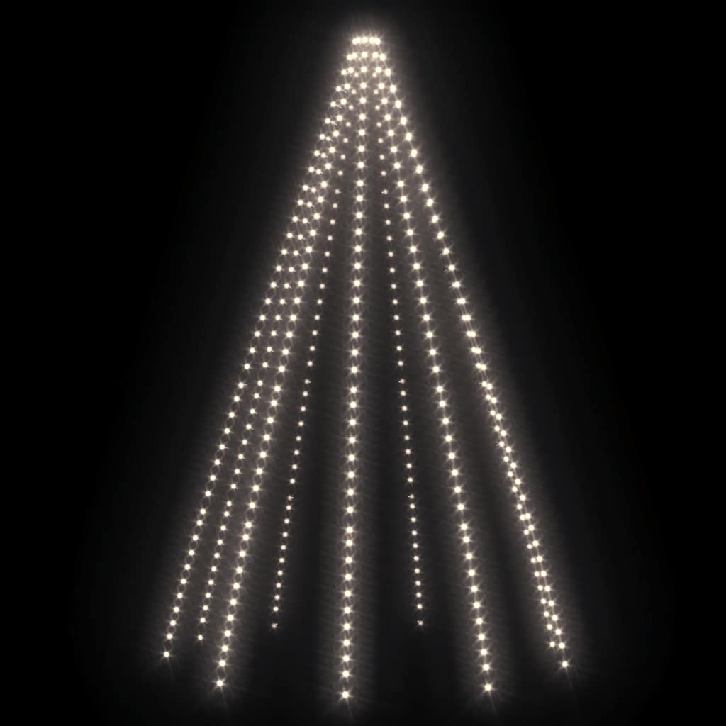 Weihnachtsbaum-Lichternetz mit 400 LEDs Kaltweiß 400 cm
