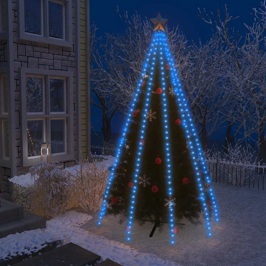 Weihnachtsbaum-Lichternetz mit 400 LEDs Blau 400 cm