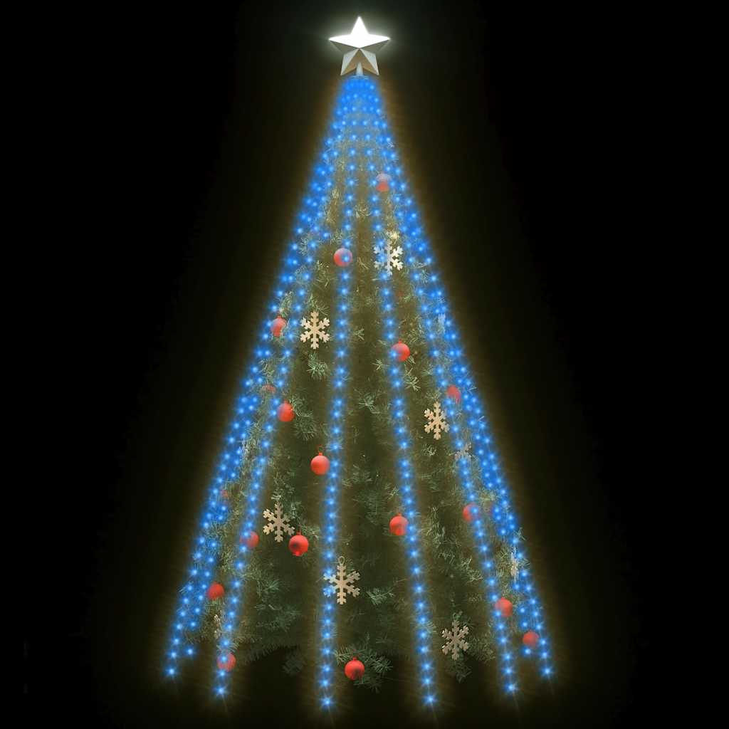 Guirlande de Noël 500 LED bleues 500 cm