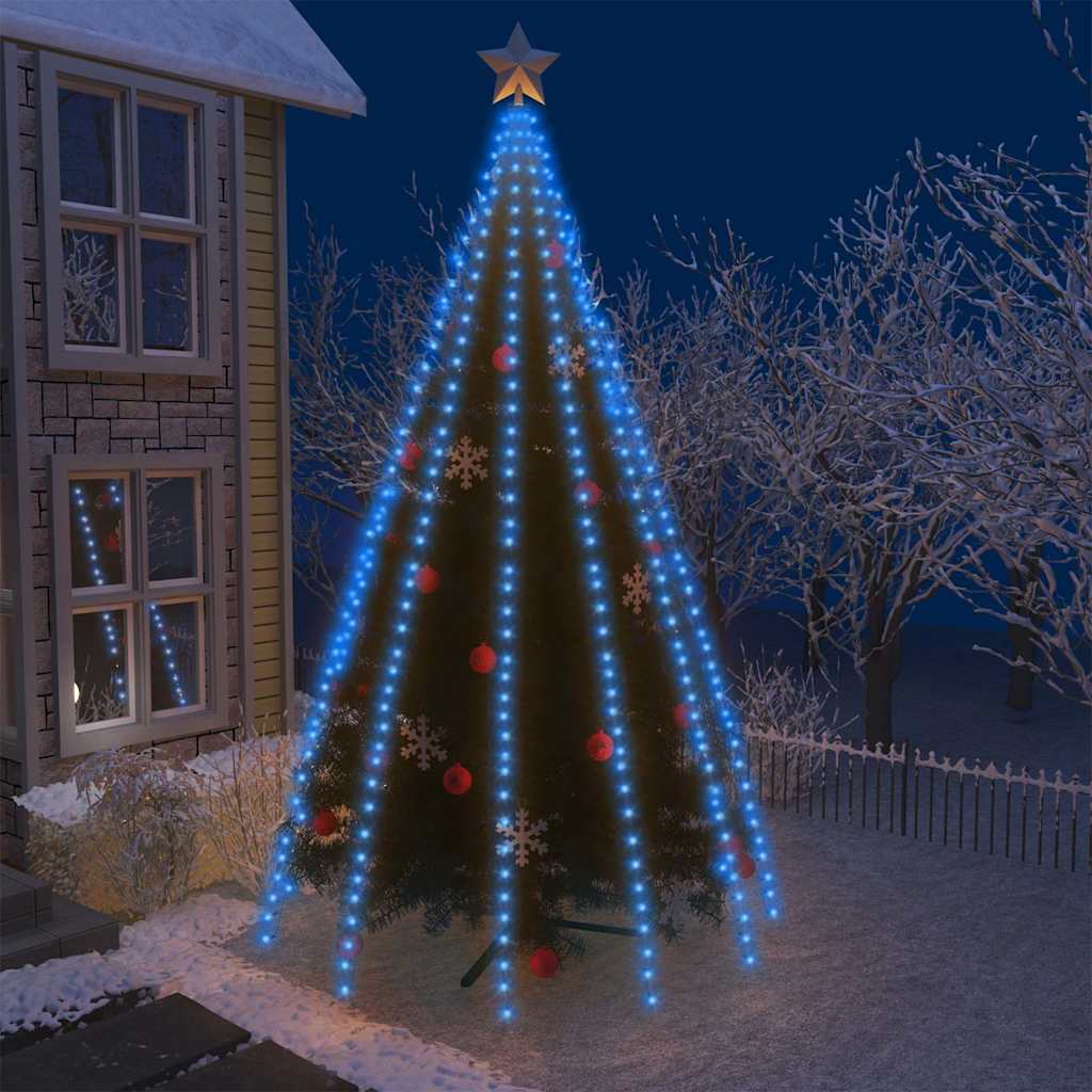 Guirlande de Noël 500 LED bleues 500 cm