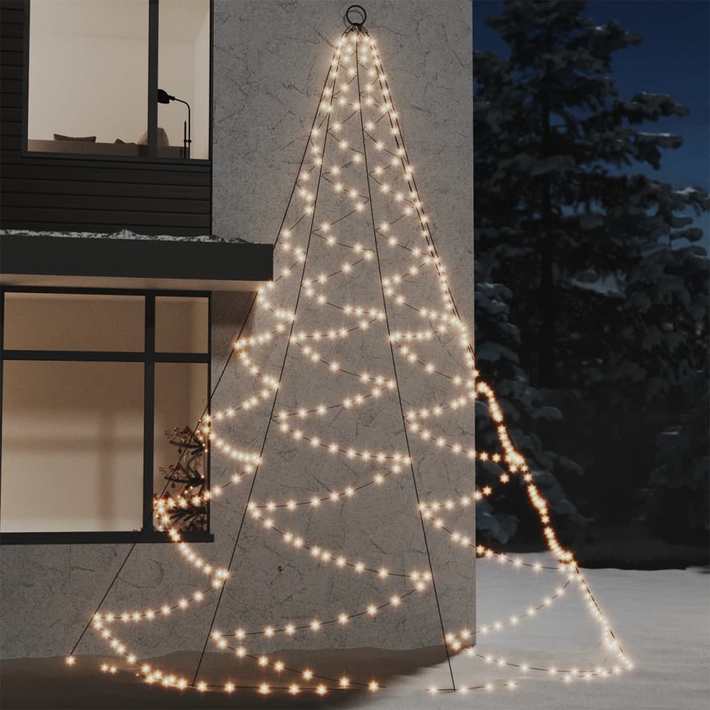 LED wall tree with metal hook 720 LED warm white 5m indoor outdoor
